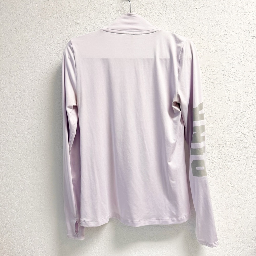 PINK Violet Quarter Zip Track Jacket Womans Med - Picture 2 of 4